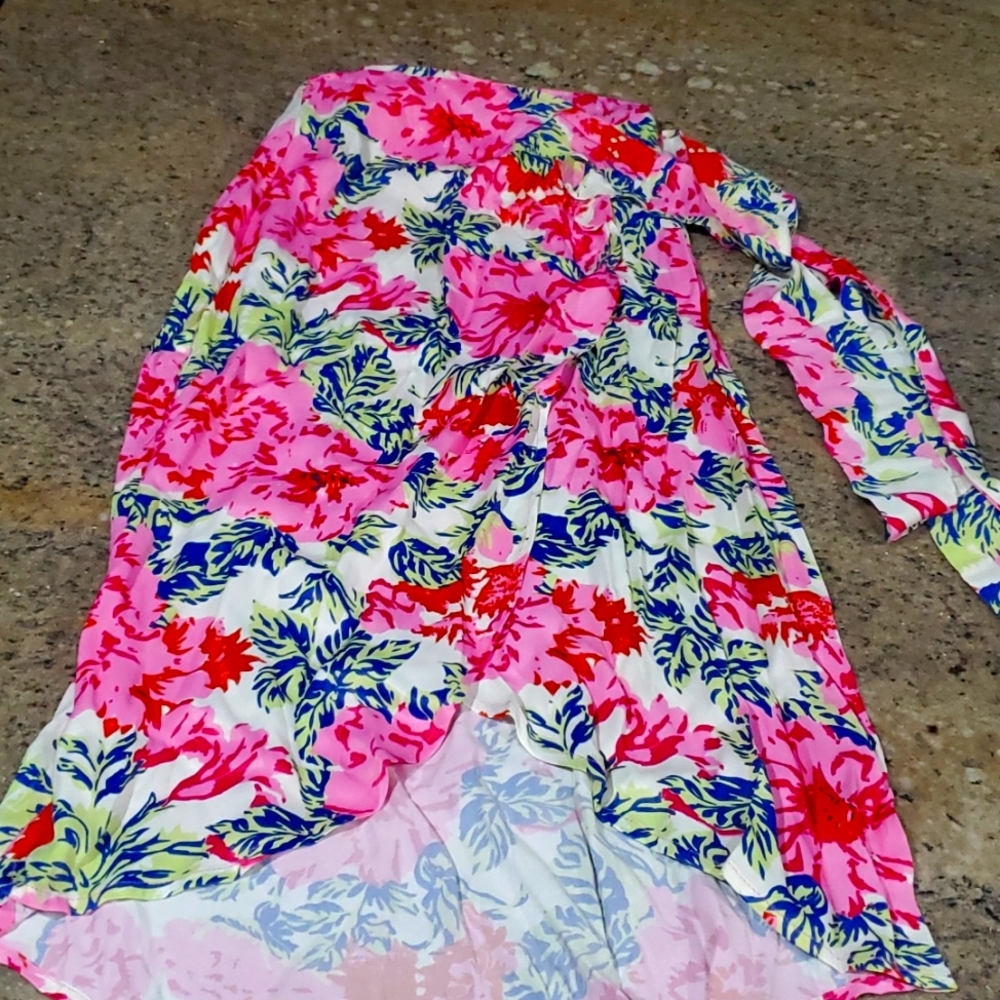 Floral Wrap Skirt S